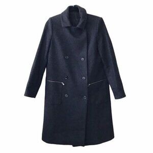 & Other Stories Double Breasted Wool Blend Coat
